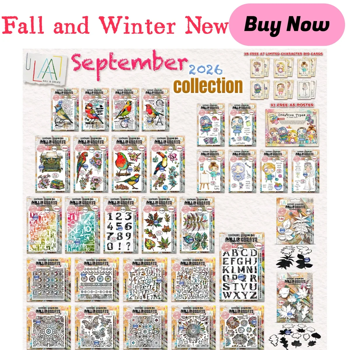 2026 Autumn Leaf Nature Bird Cutting Dies Stamps Dentelle Florale Stencil for DIY Card Scrapbook Paper Craft Christmas Stamps