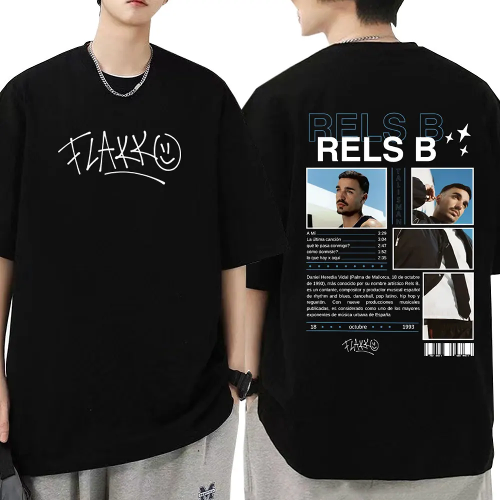 

Rapper RELS B Skinny Flakk 2025 Tour T Shirts Men Women Fashion T-shirt Cotton Oversized Short Sleeve Hip Hop Harajuku Tee Shirt