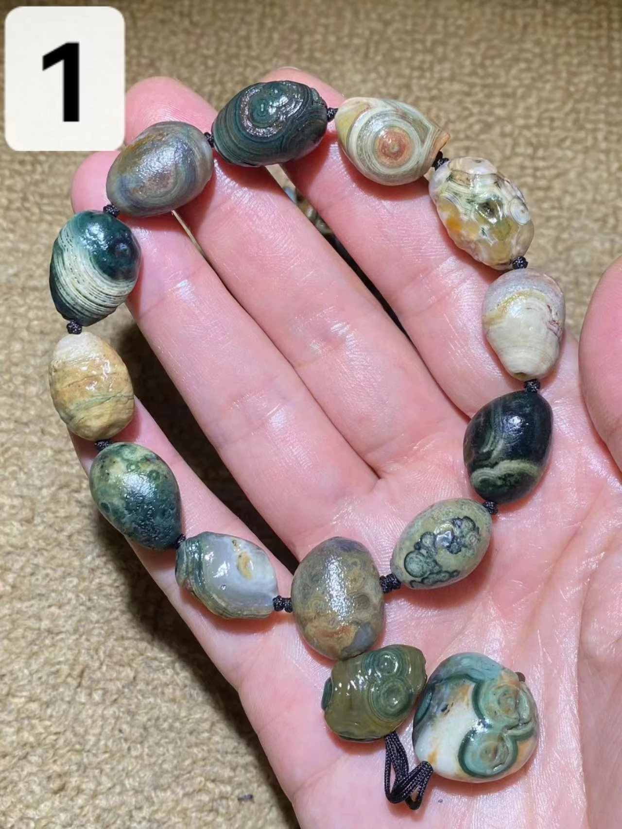 

1pcs/lot World Rare Collectibles Magical Strong Energy Eye Gobi Agate Natural Rough Stone Bracelet limited edition unique taki