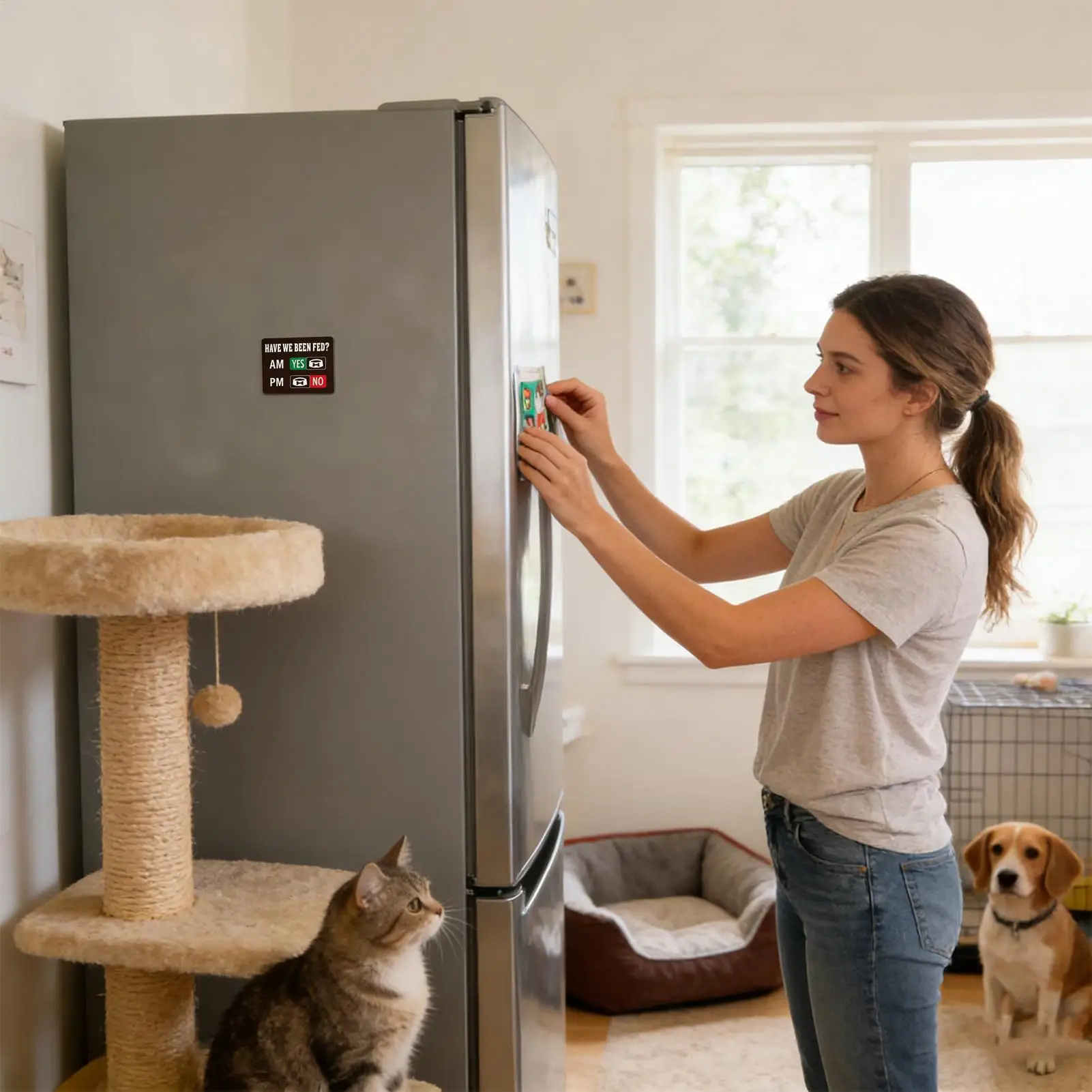 Cat Feeding Reminder Puppy Meal Indication Chart Dog Feeding Reminder Sign With Magnet For Health Management Preventing