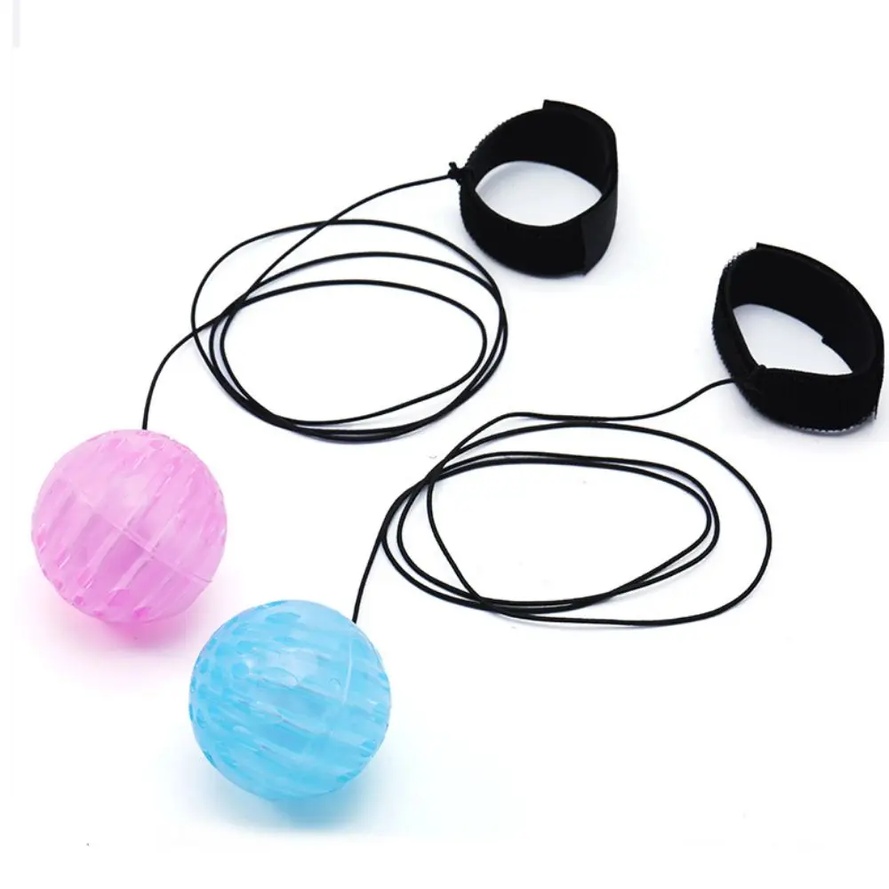 Luminous Wrist Bounce Ball High Elasticity Exercise Sports Hand Rebound Ball Wrist Band Ball Coordinate