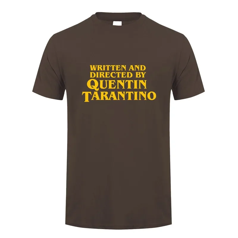 Written And Directed By Quentin Tarantino T Shirt Man Unisex T Shirts Summer Fashion Short Sleeve Men/women T-Shirt OZ-418