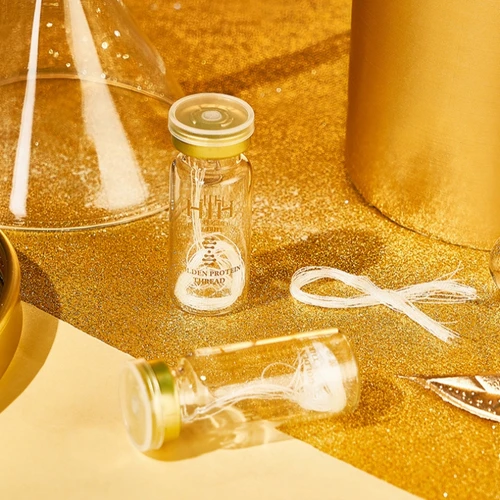 Imagen 2 del producto Hilo de levantamiento facial soluble, esencia facial de colágeno, péptido de hilo dorado, esencia facial, utilizada para la piel antienvejecimiento y reafirmante