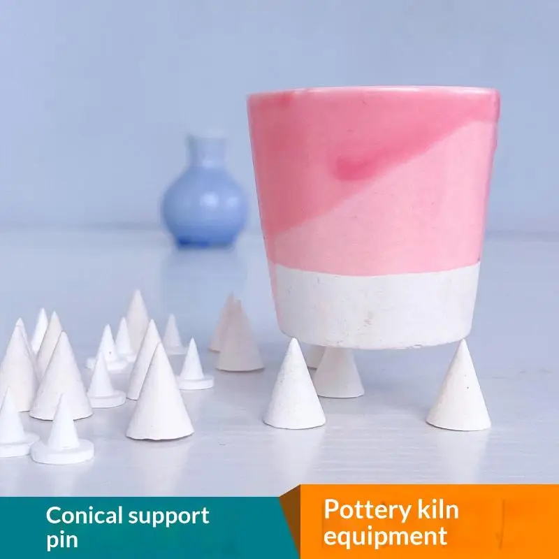 10/25Pcs Pottery Cone Refractory Nail Alumina Electric Kiln Ceramic Glazing And Supporting Firing Tool