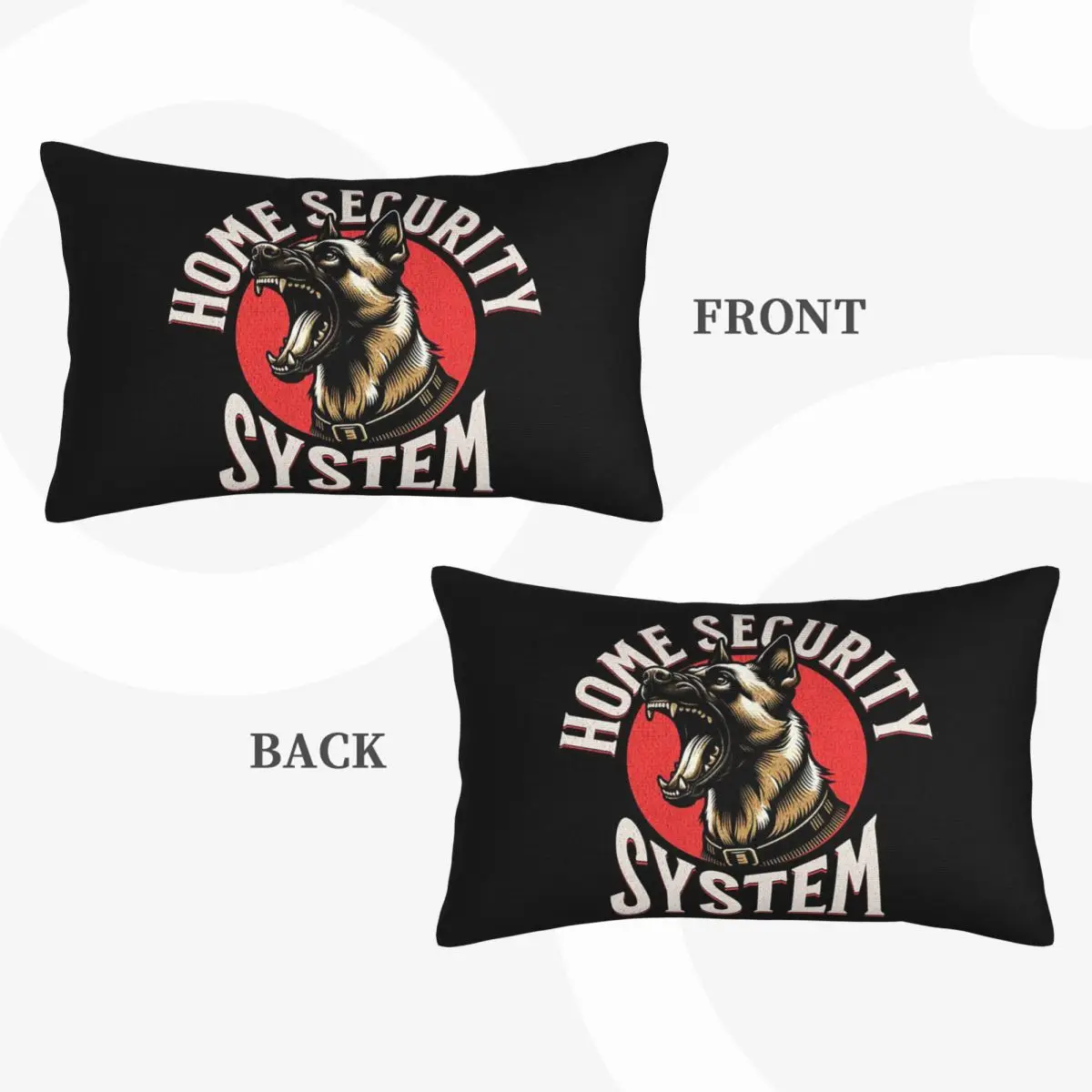 K9 Unit Malinois Belgian Shepherd Dog Rectangle Pillowcase Cushion Cover Decorative Bedroom Bed Home Comfort Throw Pillow