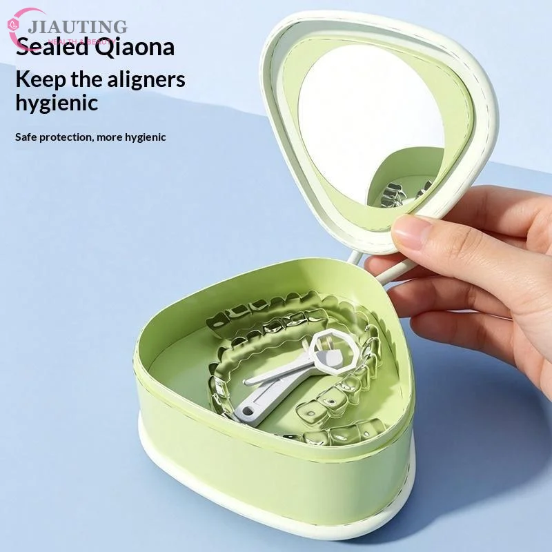 Retainer Case Mouthguard Organizer Box Dental Appliance Supplies Denture Fake Teeth Mouth Guard Container Denture Storage Box