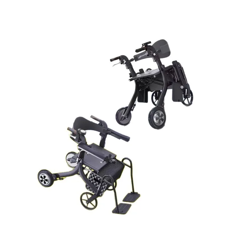 For  Folding Adjustable Electrical Lightweight Walker Rollator Power  Multifunctional Mobility