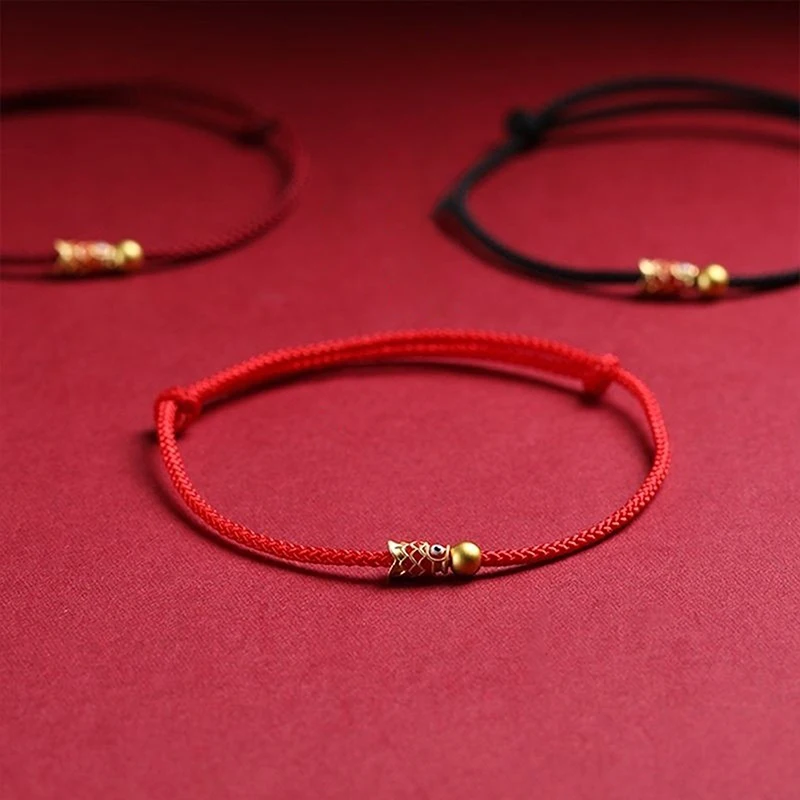 Koi Hand Rope Handmade Braided Rope Bracelets Exquisite Lucky Red Thread Bracelet Anklet For Men Women Jewelry Accessories Gifts