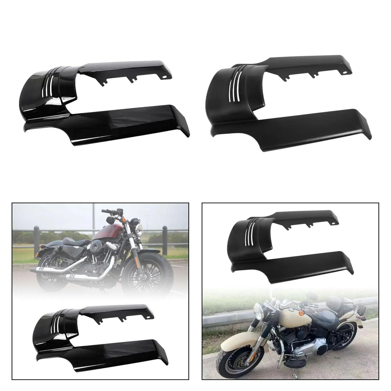 Estensione parafango posteriore Parafango di installazione semplice per Harley Glide