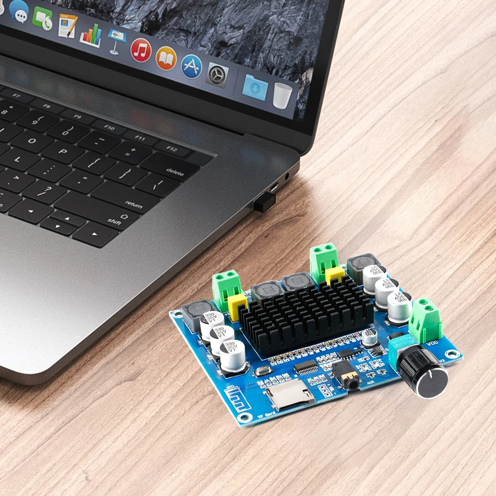 XH-A105 โมดูลเสียงกำลังสูง ช่องสัญญาณคู่ TDA7498 บอร์ดขยายเสียง รองรับบลูทูธ สำหรับลำโพง โฮมเธียเตอร์ DIY