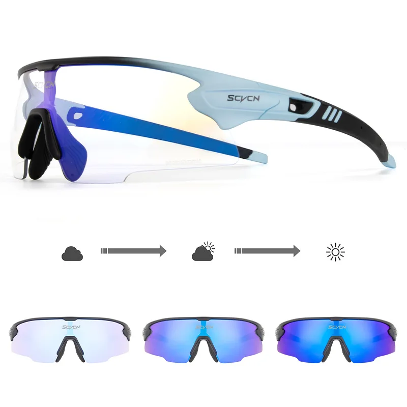 2023 Cycling Glasses Photochromic Men Women Fashion Cool Fishing Running Sport Goggles MTB Road Bike Eyewear Bicycle Sunglasses