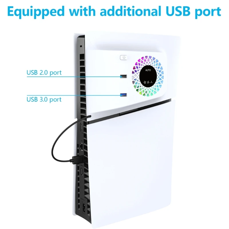 

Quiet Cooling Fan Enhances Heat Dissipation with LED Light Suitable for P5
