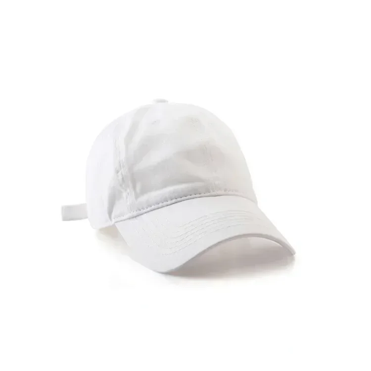 Simple Baseball Caps Spring Summer Sun Protective Caps Cotton Cloth Unisex Baseball Caps  Solid Color