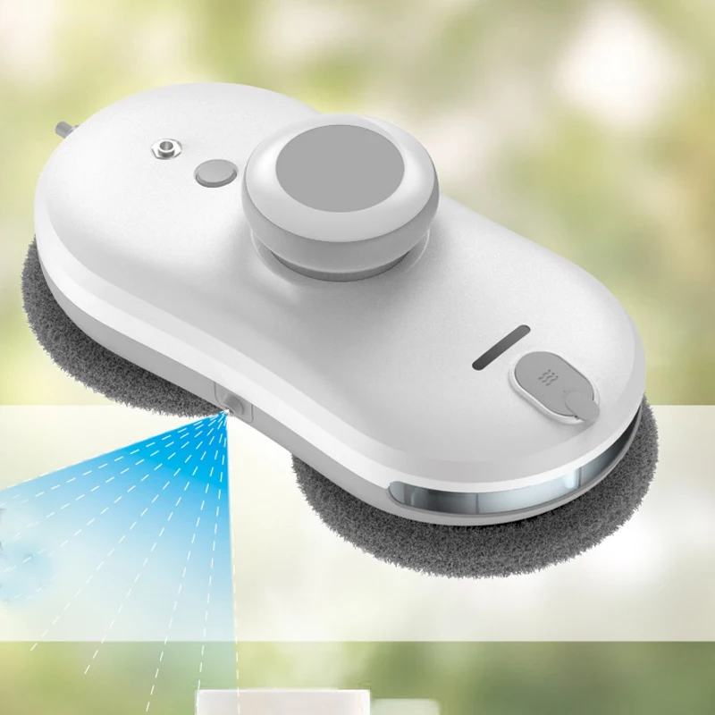 Tuya App Controle Remoto Elétrico Automático Robô de Limpeza de Vidro Doméstico Pulverizador de Água Limpador de Janela