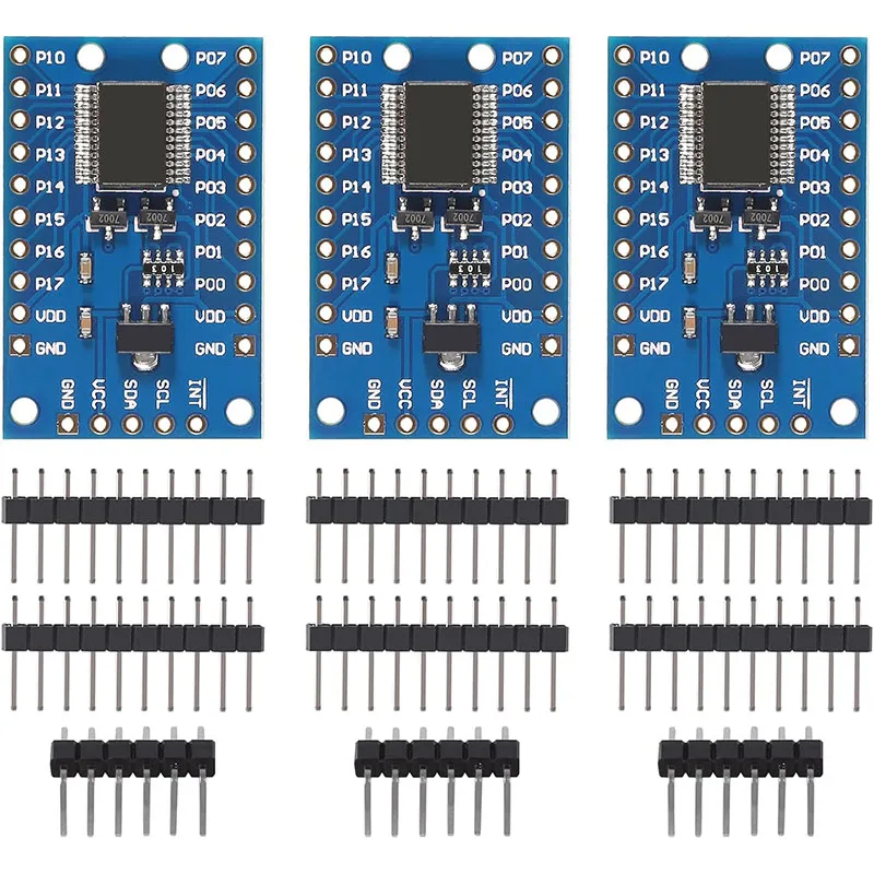 3pcs PCF8575 IO Expander Board Module I2C to 16IO IIC I2C I/O Extension Shield Module 16 bit SMBus I/O Ports for Arduino R3 3pc