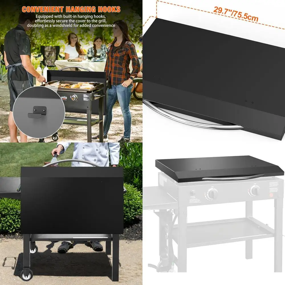 

Protective Flat Top Grill Cover for 28 Blackstone Griddle - Ideal for Outdoor Cooking