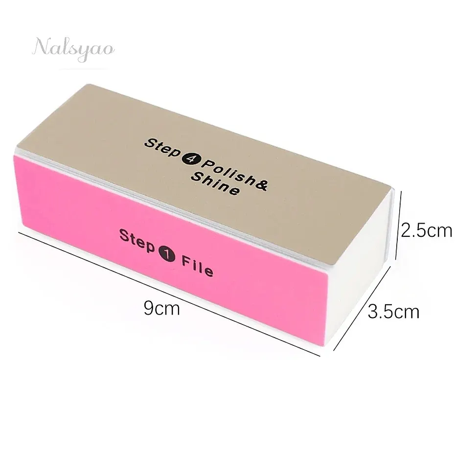 Nail Buffing File Manicure Sanding Nail Art Tools 5Pcs Lot 4 Way Colorful Buffer Block Shine Nail Polisher