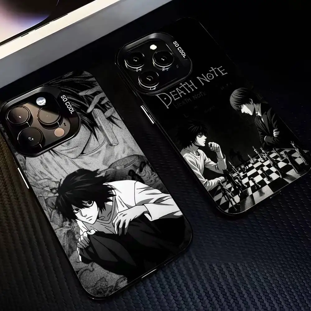 

D-Death N-Note L Lawliet-DNLL Phone Case For iPhone 17,16,15,14,13,12,11 Plus,Pro Max,XS,Colorful Silver Black Cover