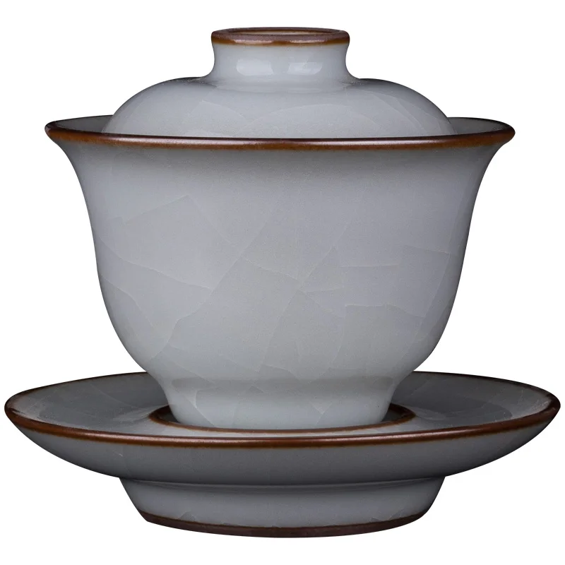 |XuanDeTang jingdezhen kiln slicing tureen manual only three tureen kung fu tea cups bowl set of sample tea cup