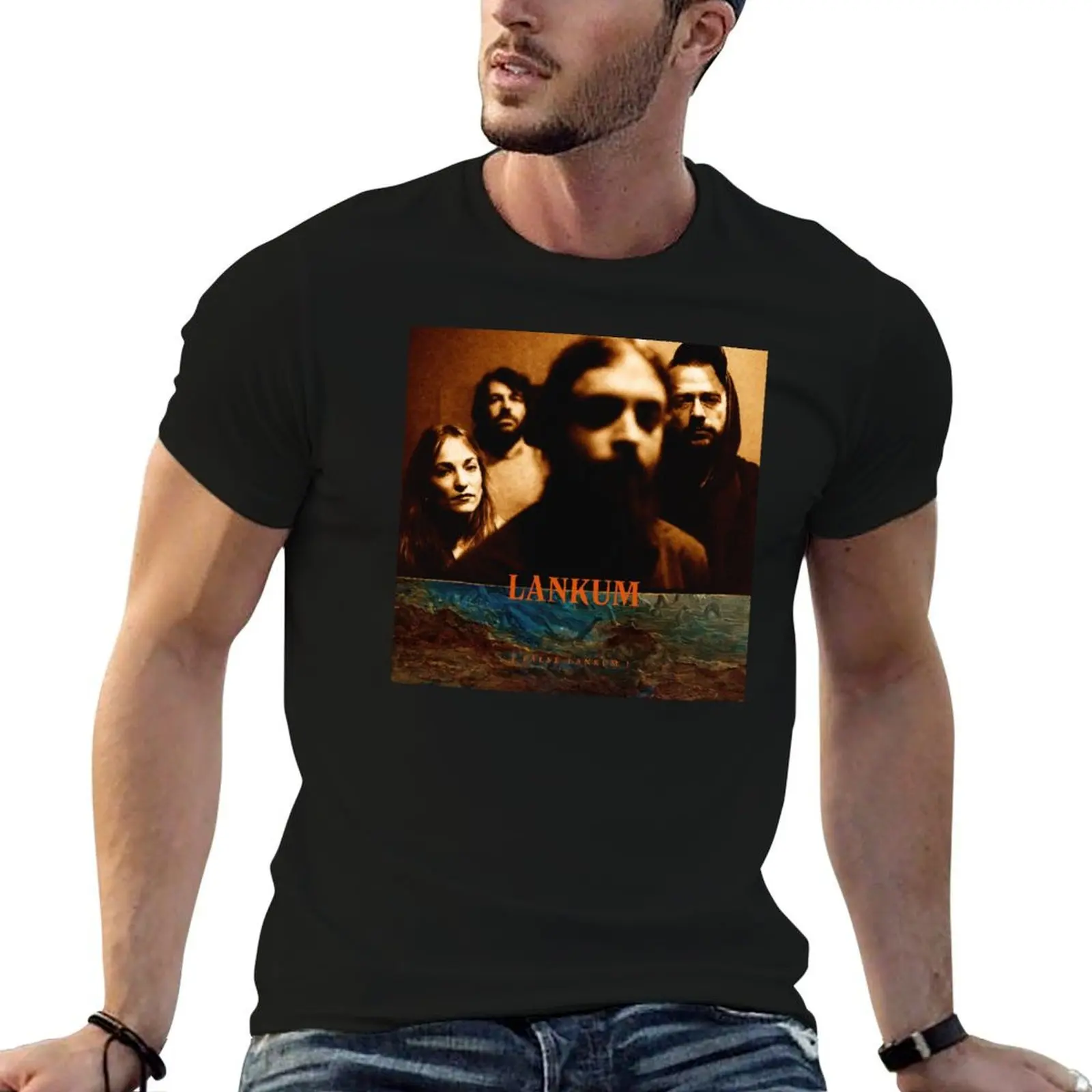 Lankum False T-Shirt men t shirt cotton 100% t shirts for man cotton man t shirt luxury T-shirt