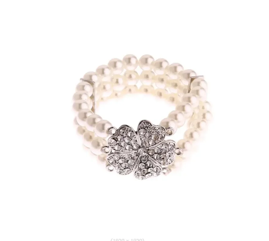 Charleston Perlenkette Ohrring Armband Vintage 20er Jahre Party Eleganter Schmuck Great Gatsby Flapper Kostümzubehör Handschuhe – Detail 4