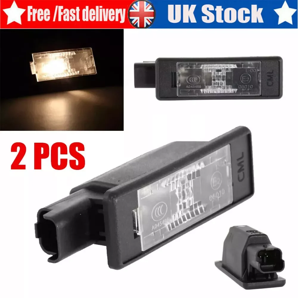 

1Pair Rear License Plate Lights LED Plate Lamp For Peugeot 106 207 308 30 08 407 508 Citroen C2 C3 C4 C5 C6 C8 Indicator Lights