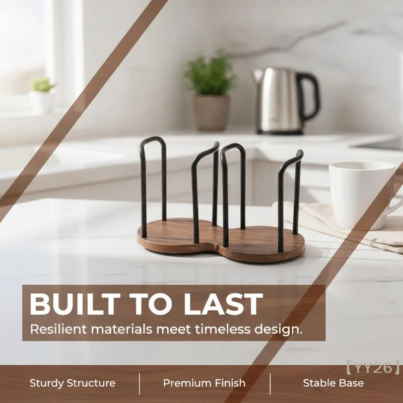 【YY26】PP Disposable Cup Storage Rack with Single/Dual Slots – Stable Countertop Organizer for Paper Cups view 3