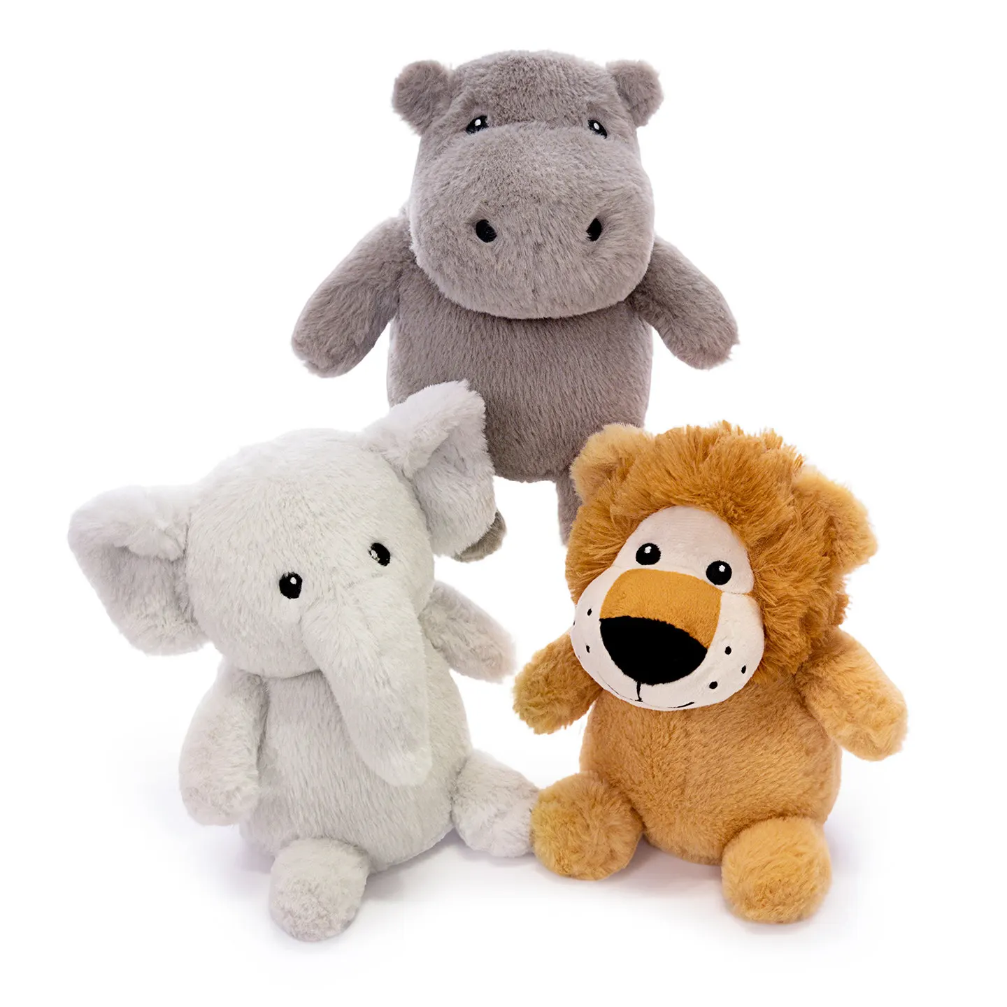 26 cm cartone animato animale carino bambola di peluche rotondo grasso elefante ippopotamo leone peluche decorazione della casa morbido regalo rilassante per i bambini