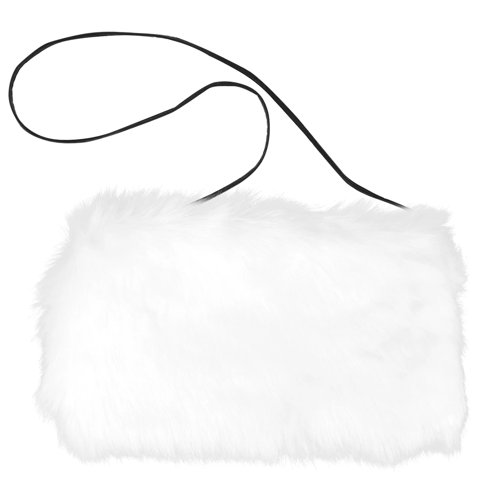 

Warm Faux Fur Muffs Imitation Fox Hand Warmer Handbags for Women Ladies Furry Winter Gloves