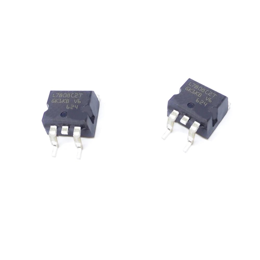 10PCS L7808CD2T L7808 L7808C2T TO-263 New and Original IC Chipset MOSFET MOSFT TO263 Three-terminal Voltage Regulator