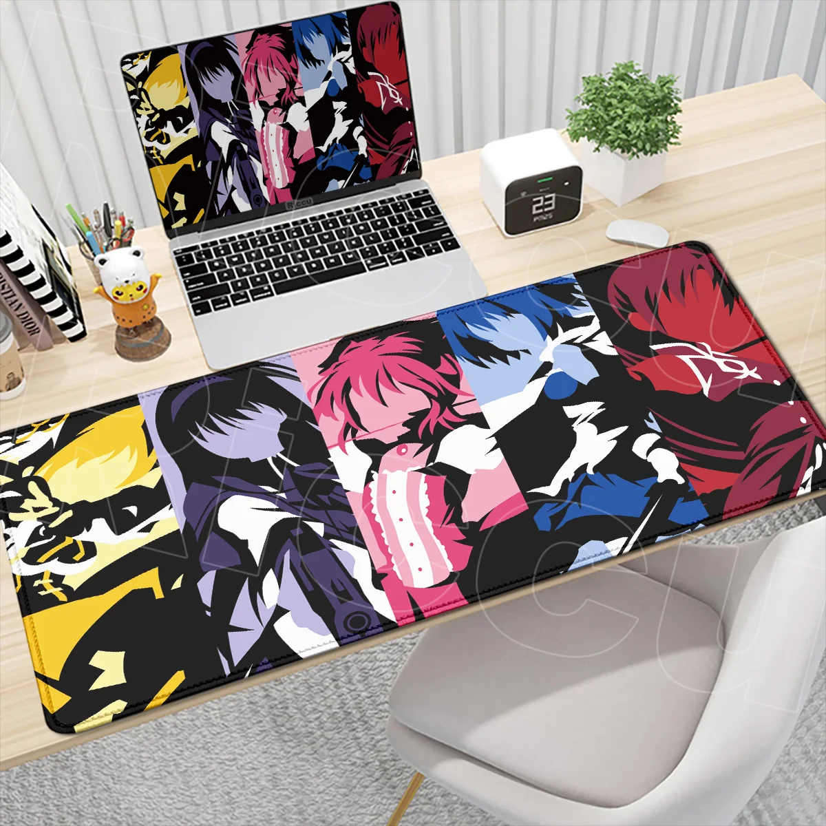 

Mouse Pad Popular Puella Magi Madoka Magica Rubber Gaming Accessories Large XXL Laptop Keyboard Mat 900x400MM Non-slip Anti-fray