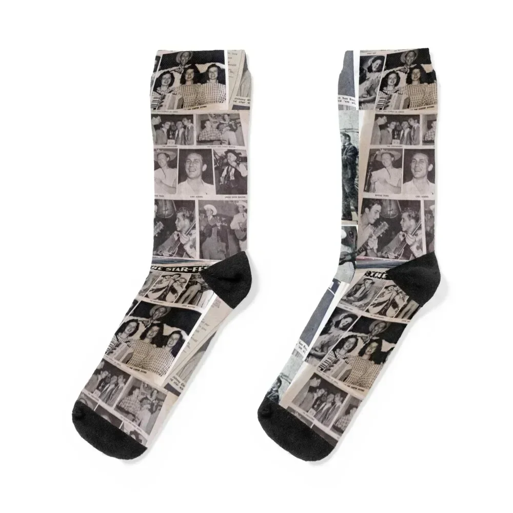 1950's Country Stars Socks anti-slip summer Socks Women Men's