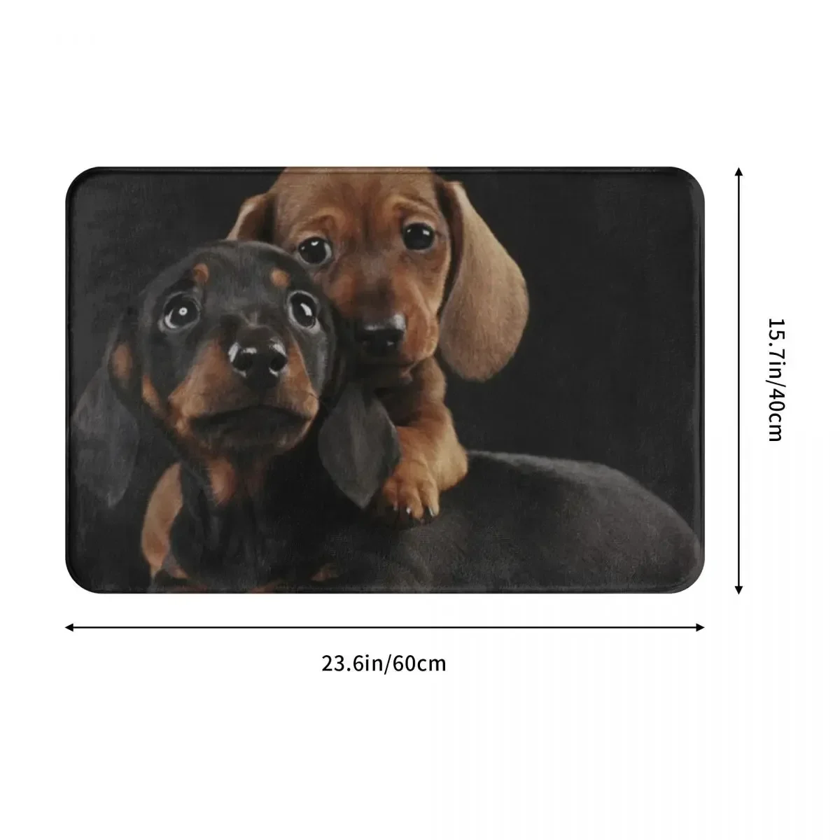 Dachshund Dog Pupy Doormat Rug carpet Mat Footpad Polyester Non-slip durable Front Room Corridor Kitchen Bedroom balcony toilet