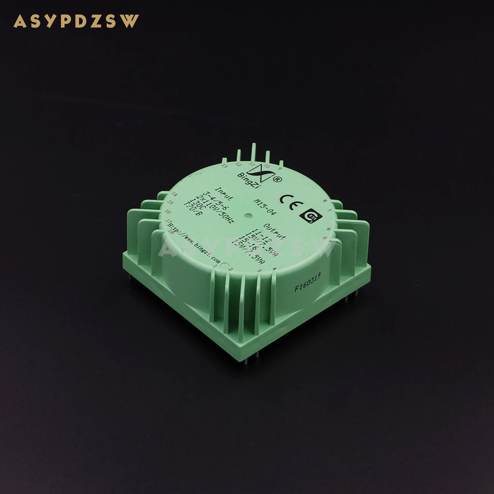 15VA Green Square 15W Sealed toroidal transformers M15-04 Output voltage AC dual 15V(2*15V)