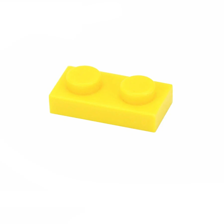 1x2 Punkte 100PCS Farbe Pädagogisches Kreative kompatibel 3023 Größe MOC Bausteine Dünne Zahlen Ziegel Spielzeug für Kinder