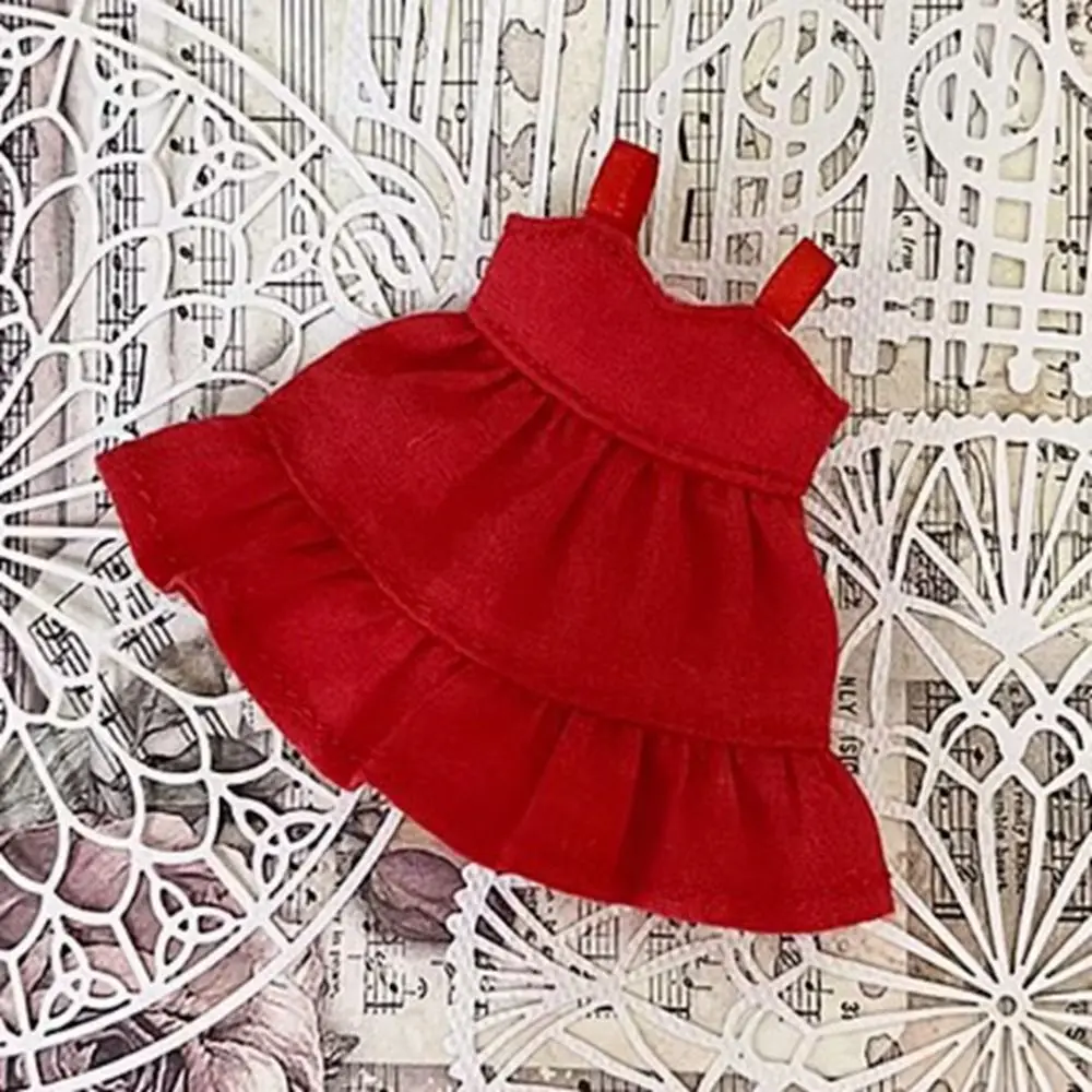 Nieuwe Dubbellaags Rok Kleding voor 1/11 OB11 Poppen Mode Effen Kleur Poppen Nachtjapon Jurk voor 1/12 Poppen kleding Jurken