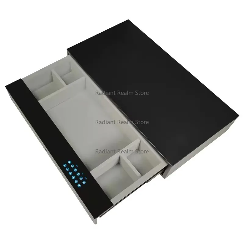 M864 Fingerprint Password Drawer Type Safe for Household Wardrobe Hidden Embedded Safety Drawer