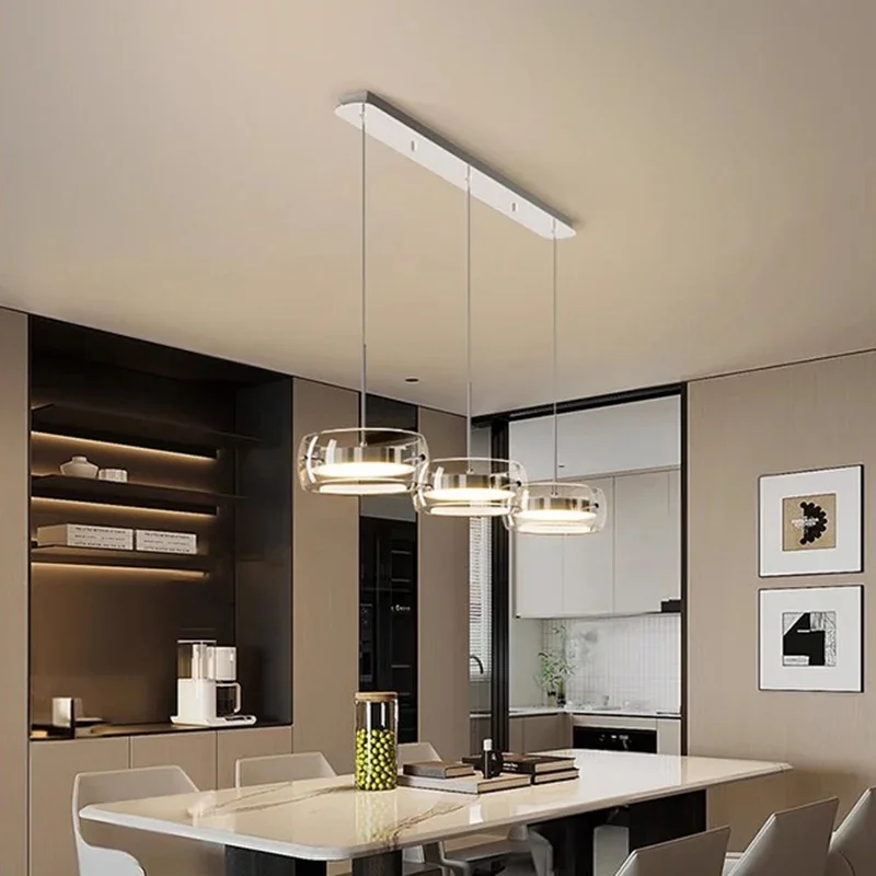 2025 Modern Home Decor Ring LED Lamp Pendant Lamp for Living Room Chandeliers Dining Room Hanging Light Indoor Lighting Fixture