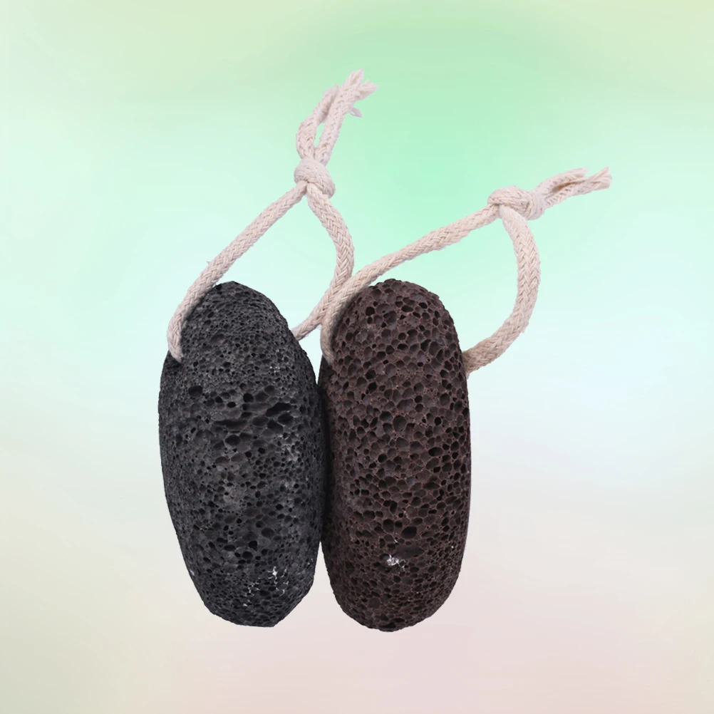 

2pcs Natural Pumice Stone Callus Remover Exfoliation to Remove Dead Skin for Feet Heels and Palm(Random Color)