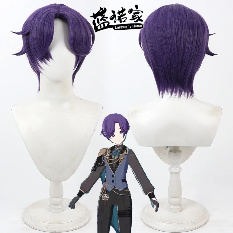 

PJSK Mafuyu Asahina Cos Косплей Парик Хэллоуин Карнавал Вечеринка Опора Синтетические волосы Термостойкое волокно + Кепка для парика