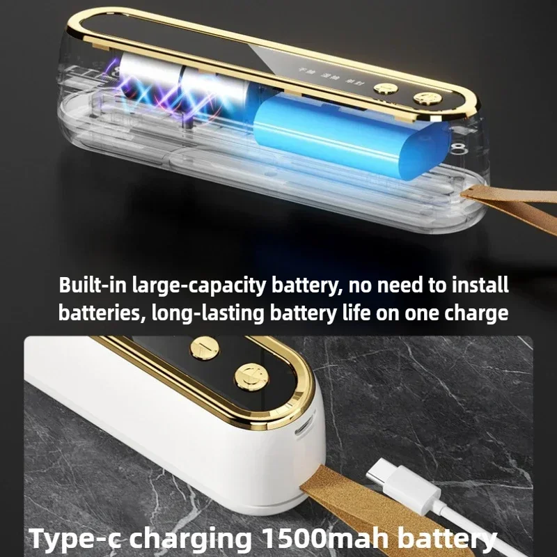 ماكينة نضارة الفراغ USB المحمولة المنزل ماكينة تفريغ الأكياس الغذائية السدادة ماكينة تغليف المطبخ سدادة صغيرة سدادة بلاستيكية #4