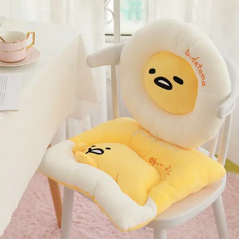 편안한 Gudetama 앉아 쿠션 일본식 만화 Gudetama 좌석 쿠션 의자 뒤 쿠션 소파 침대 베개를 던져