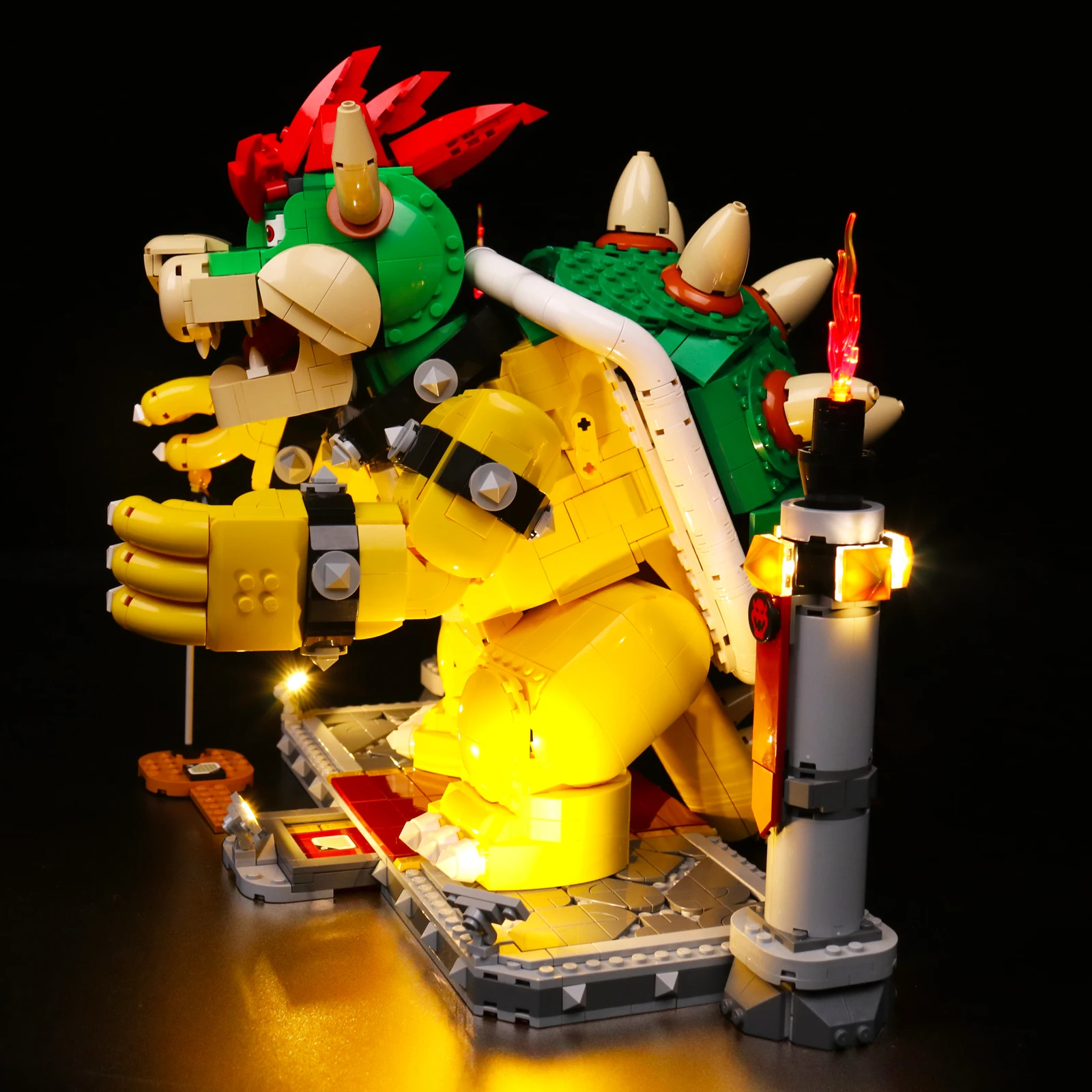 Lazishi LED Light per il 71411 The Mighty Bowser (non Include il modello) accessori per l'illuminazione a LED giocattoli fai da te