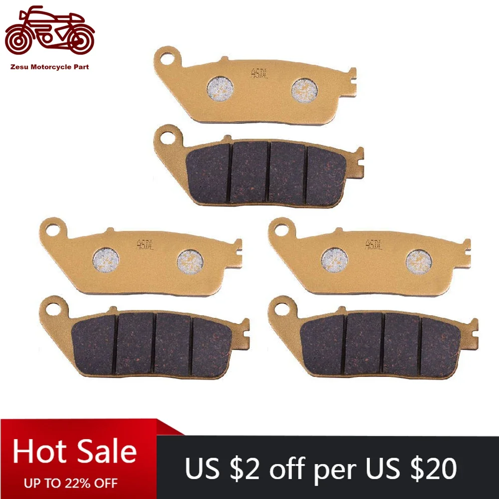 Motorcycle Front & Rear Brake Pads Disc Set For BMW C600 Sport C650GT Scooter 2012 C600 Sport Highline C 650 650GT C650GT 2013