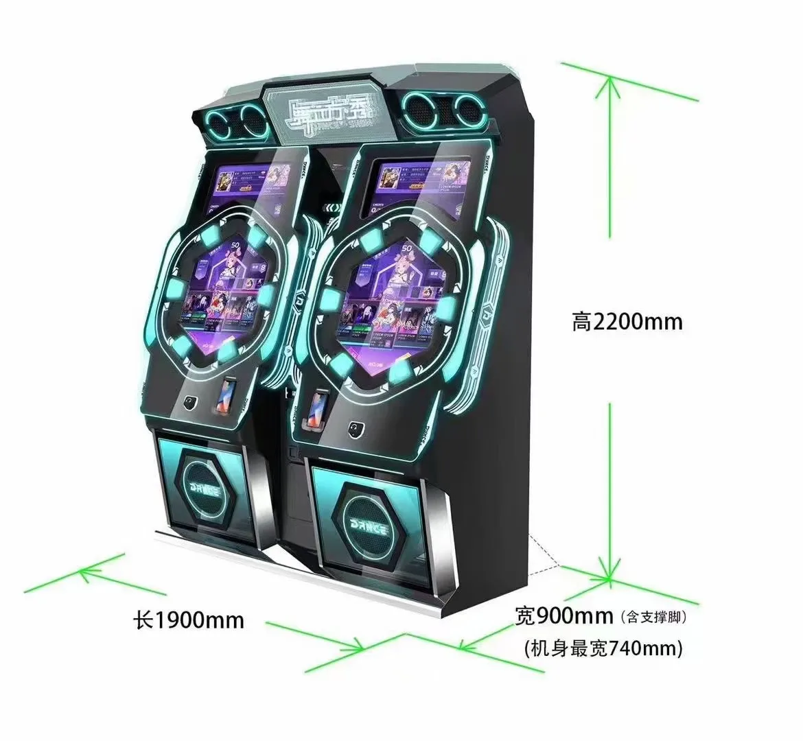 Coin Operated Game Amusement Music Drum and Dance Machine Simulator Arcade Games Video Game Dance Cube Machine