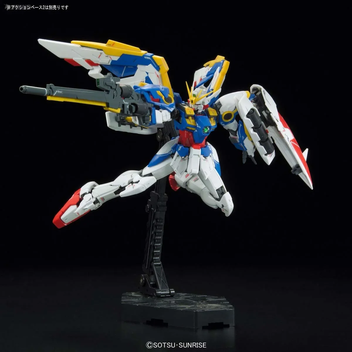 Bandai Genuine Gundam Model Kit RG 1/144 WING GUNDAM EW Anime Action Figure Assembly Model Gifts Toys