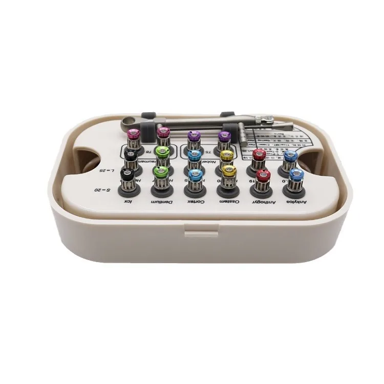 

Dental machine repair tool box, hand implant repair set, universal implant wrench,