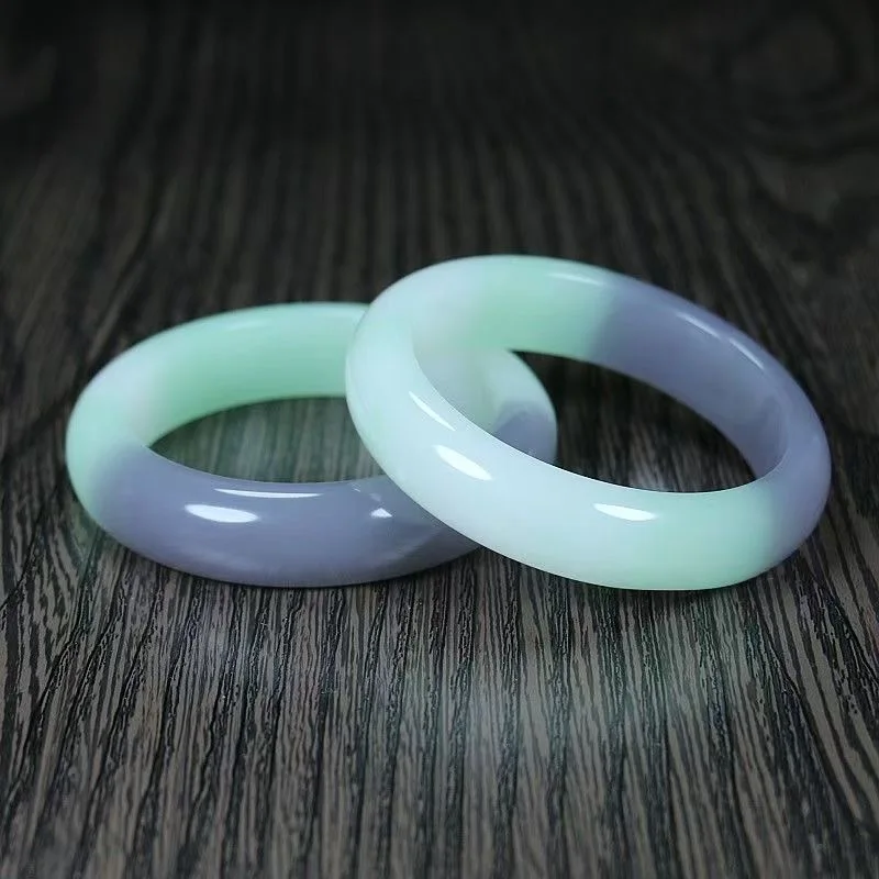 

Outer Mongolia material soot purple wide strip women's bracelet versatile model for mother