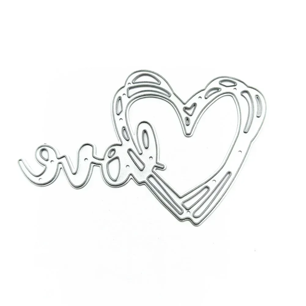 

Brand New Cutting Dies Embossing Template Steel Versatile 1pc 8*5.2cm Embossing Template Love Background Frame