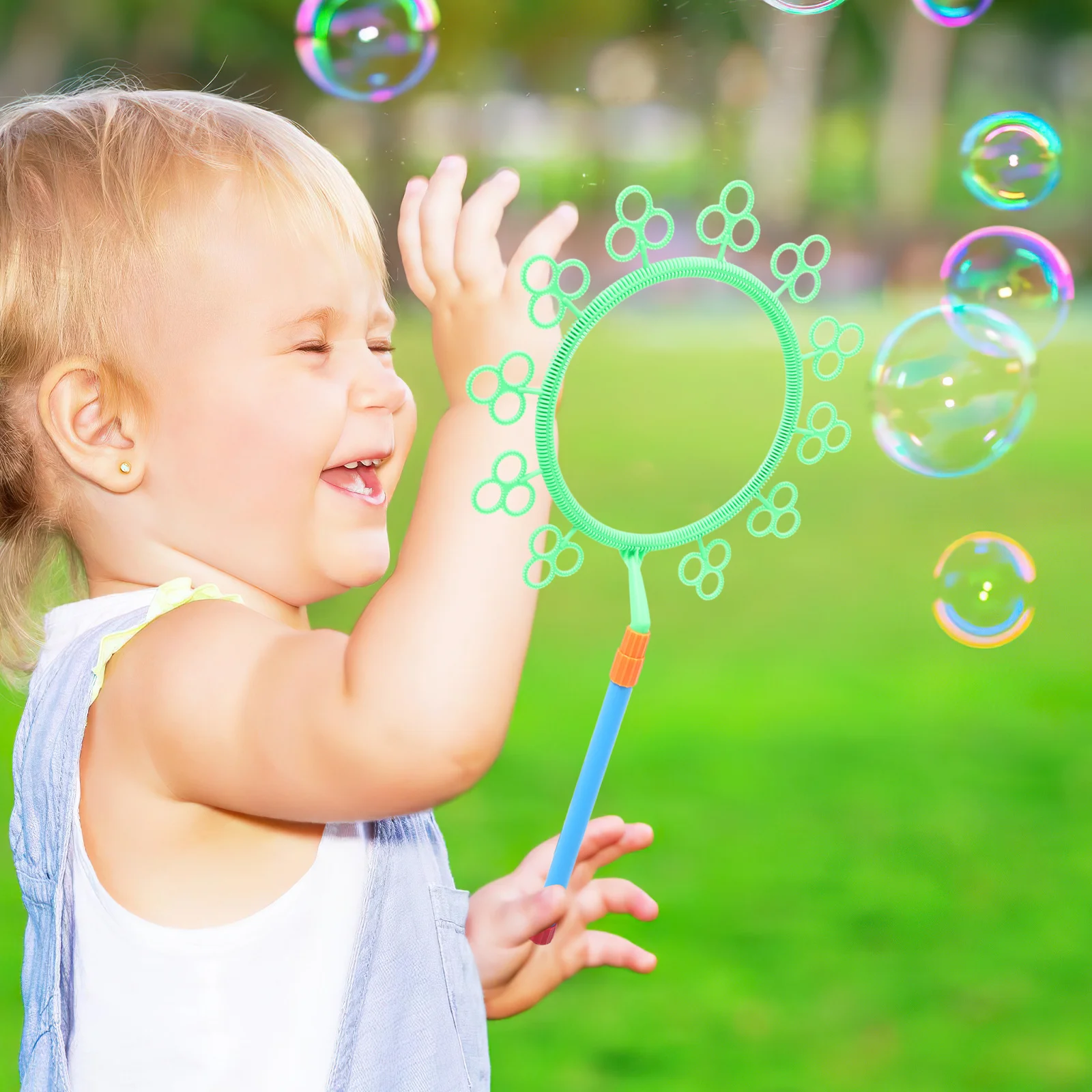 

2pcs Wands Set Big Bubble Wand Outdoor Party Beach Wedding Fun Giant Bubble Maker Multiple Bubbles